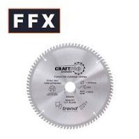 Trend CSB/AP16052 Craft Pro Worktop Aluminium and Plastic TCT Blade Ideal for Festool, Scheppach, and Mafell Circular/Plunge Saws, Tungsten Carbide Tipped, 160mm x 52 Teeth x 20mm Bore