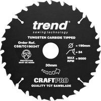 Trend CSB/TC19024T Craft Saw Blade NS 190MMX24TX30MM