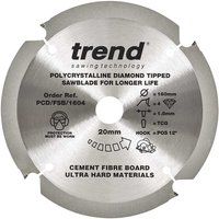 Trend PCD/FSB/1604 Fibreboard sawblade PCD 160mm x 4T x 20mm