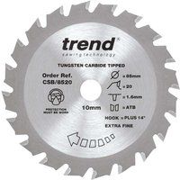 Trend CSB/8520 85mm x 20T x 10mm Craft Saw Blade