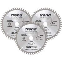 Trend CSB/165/3PK/A 165mm x 20mm x 48T Craft Saw Blade 3pk