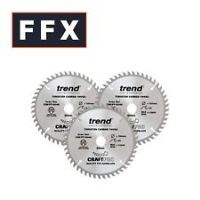 Trend CSB/PT160/3PK Craft Pro Triple Pack of TCT Circular Saw Blades, Tungsten Carbide Tipped, 160mm x 48 Teeth x 20mm Bore