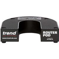 Trend R Router Pod Stand for Workbench Safety and Storage, Black, 155 x 175mm