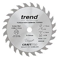 Trend CSB/11524 Craft Sawblade 115 x 24 Teeth x 9.5mm