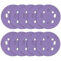 Trend AB/125/60Z Random Orbit Sanding Discs Punched 125mm 60 Grit 10 Pack (273PV)