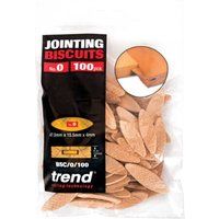Trend BSC/0/100 Number 0 Beechwood Joining Biscuits, Tan, 100 ct