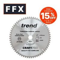 Trend CSB/16024 Craft Pro Combination TCT Saw Blade Ideal for Metabo, Bosch, and Festool Circular Saws, 160mm x 24 Teeth x 20 Bore, Tungsten Carbide Tipped