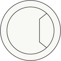 Trend Desk Work Top Cable Tidy Inserts Grey 60mm