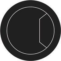 Trend Cable Tidy Insert (3 Off) 80mm Diameter, Black.