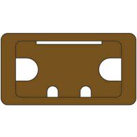 Trend Desk Work Top Cable Tidy Inserts Brown 105mm