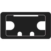 Trend Desk Work Top Cable Tidy Inserts Black 105mm