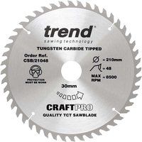Trend CSB/21048 Craft Saw Blade 210mm X 48T X 30mm