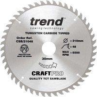 Trend CSB/21048 Craft Saw Blade 210mm X 48T X 30mm