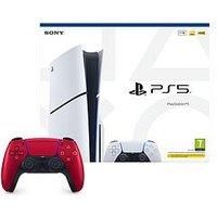 Playstation 5 Disc Console &Ndash; 1Tb & Additional Dualsense Wireless Controller - Volcanic Red