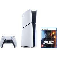 PlayStation 5 (Model Group - Slim) 1 TB with Call of Duty Black Ops 7 - White, White