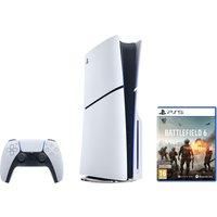 PlayStation 5 (Model Group - Slim) 1TB with Battlefield 6 - White, White