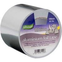 Ultratape Aluminium Foil Tape Rolls 100mm x 45.7M Silver Self Adhesive New