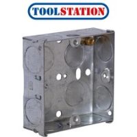 Metal Back Box 1 Gang 25mm Trade Pack