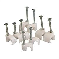 9MM Round White Clips