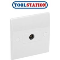 Axiom Low Profile Coaxial Socket 1 Gang