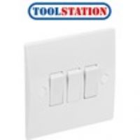 Axiom 10A Low Profile Switch 3 Gang 2 Way