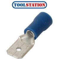 Spade Type Connector Male 2.5mm Blue