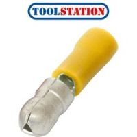 Bullet Connector Male 6mm Yellow