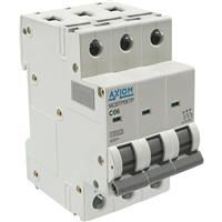 Axiom 3 Phase C-Curve MCB 3 Pole 6A 10kA
