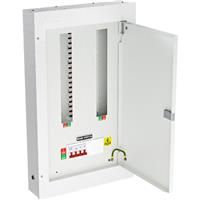 Axiom 3 Phase Distribution Board 12 Way with 125A 4P Isolator in White Steel