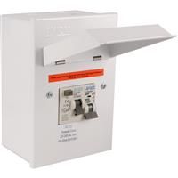 Axiom Metal Shower Consumer Unit 1 Way