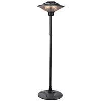Airmaster Halogen Pedestal Heater 1500W in Black Steel