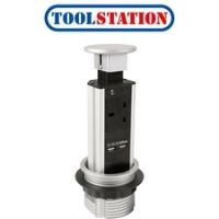 Axiom Pull Up Mini Tower Socket 1 Socket & 2 x USB