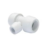 Hep2O Keyless Branch Reduced Tee 28 x 28 x 15mm in White