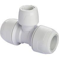 Hep2O Plastic Push-Fit Reducing Keyless Tee 22mm x 22mm x 15mm 5 Pack (512RE)