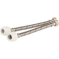 Hep2O HD225B/15W 15mm x 1/2" 500mm Flexible Tap Connector - Pack of 2 (M226)