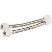 #PUSH-FIT FLEXIBLE TAP CONNECTORS 2 PACKS HEP2O  15MM X 15MM 500MM HD225H/15W