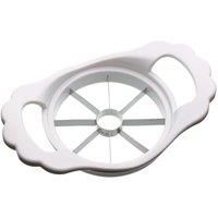 KitchenCraft Apple Corer and Slicer, Stainless Steel/Plastic, White, 11 cm