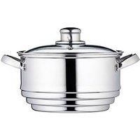 KitchenCraft KCCVUNI  Universal-Steamer for 16 - 20 cm Pots, Stainless Steel,...