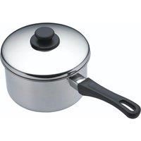 KitchenCraft KCXDSAU18 Extra Deep Induction Saucepan with Lid, 18 cm Stainless Steel Pan, Silver