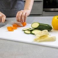KitchenCraft Extra Large Chopping Board, Non Toxic Plastic, White, 44 x 30 cm