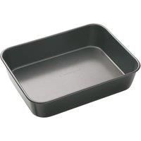 MasterClass KCMCHB2 Deep Roasting Tin, 34 x 26cm Roaster with PFOA Non Stick, Robust 1mm Carbon Steel , Grey