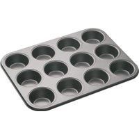MasterClass 12-Hole Non-Stick Cupcake Muffin Tray Deep Baking Pan 35 x 27 cm