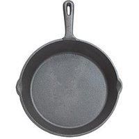 KitchenCraft Cast Iron Griddle Pan, Induction Safe, Round, Cast Iron, 24 cm