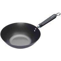 KitchenCraft World of Flavours Non Stick Wok for Induction Hob, Carbon Steel, Stir Fry Pan,Black, 26.5 cm Medium