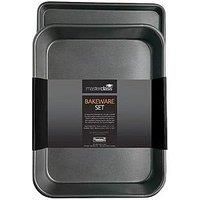 Masterclass NonStick Roasting Tray And Oven/Baking Tray (Twin Pack)