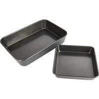 Masterclass NonStick Roasting Tray And Oven/Baking Tray (Twin Pack)