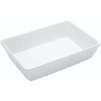 KitchenCraft World of Flavours Lasagne Dish, Stoneware, White, 33 x 23 cm