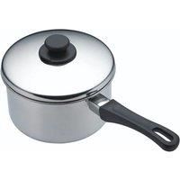 KitchenCraft Extra Deep Induction Saucepan with Lid, 12cm Stainless Steel Pan