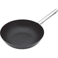 KitchenCraft Master Class Professional Non Stick Carbon Steel Induction Safe Wok, 30 cm