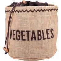 Natural Elements Vegetable Storage Bag, Hessian, Brown, 20 x 20cm